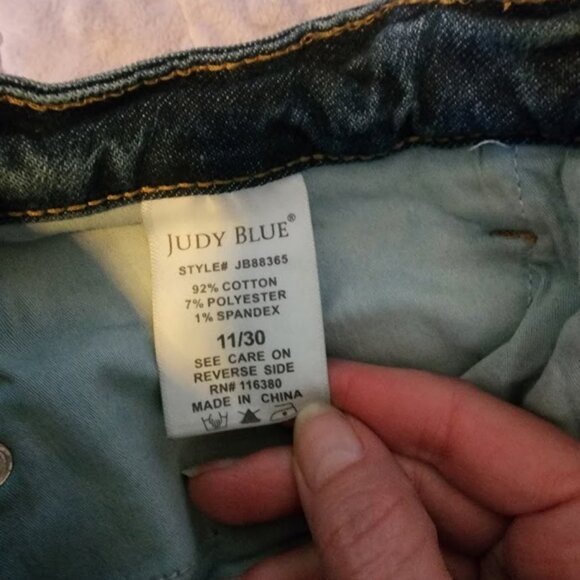 Judy Blue Dark Wash Skinny Fit Jeans - Picture 8 of 9